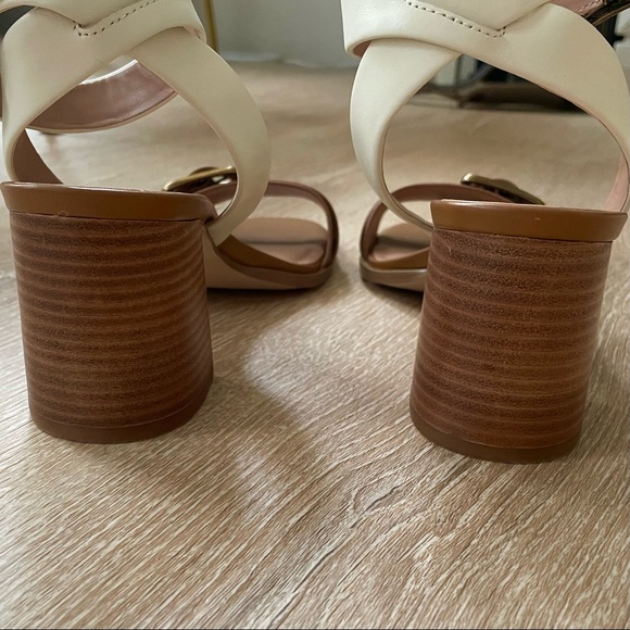 Nordstrom Leather Lancaster Ankle-Strap Heeled Sandal 7 - Picture 6 of 12